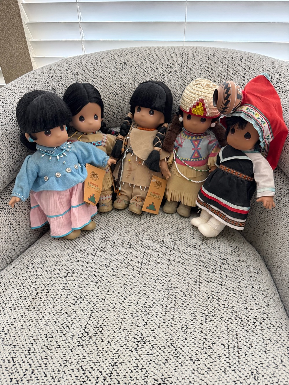 Native American Indian set Precious Moments Dolls 5